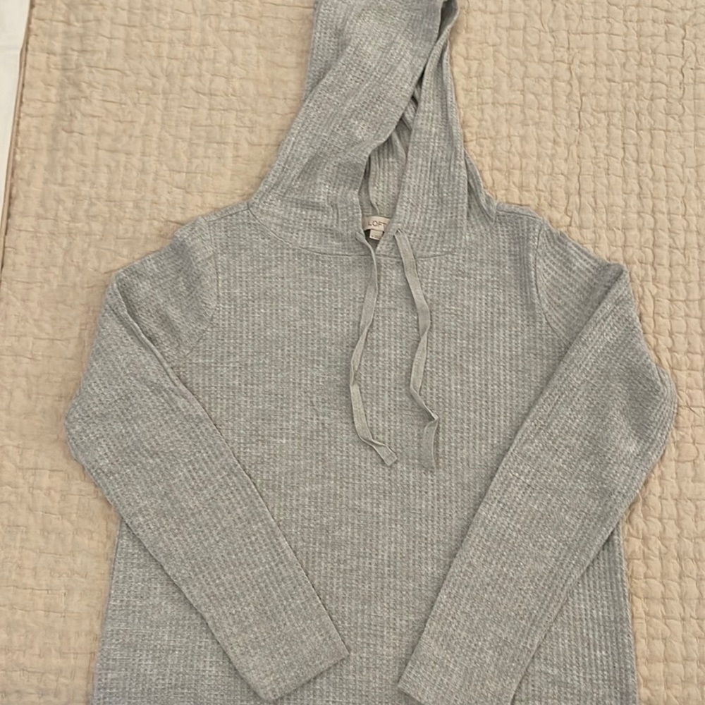 LOFT Waffle Hoodie
